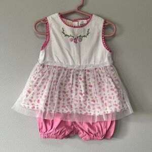 Beluga New York Baby Girl Sleeveless Dress/Romper Size 24 Months